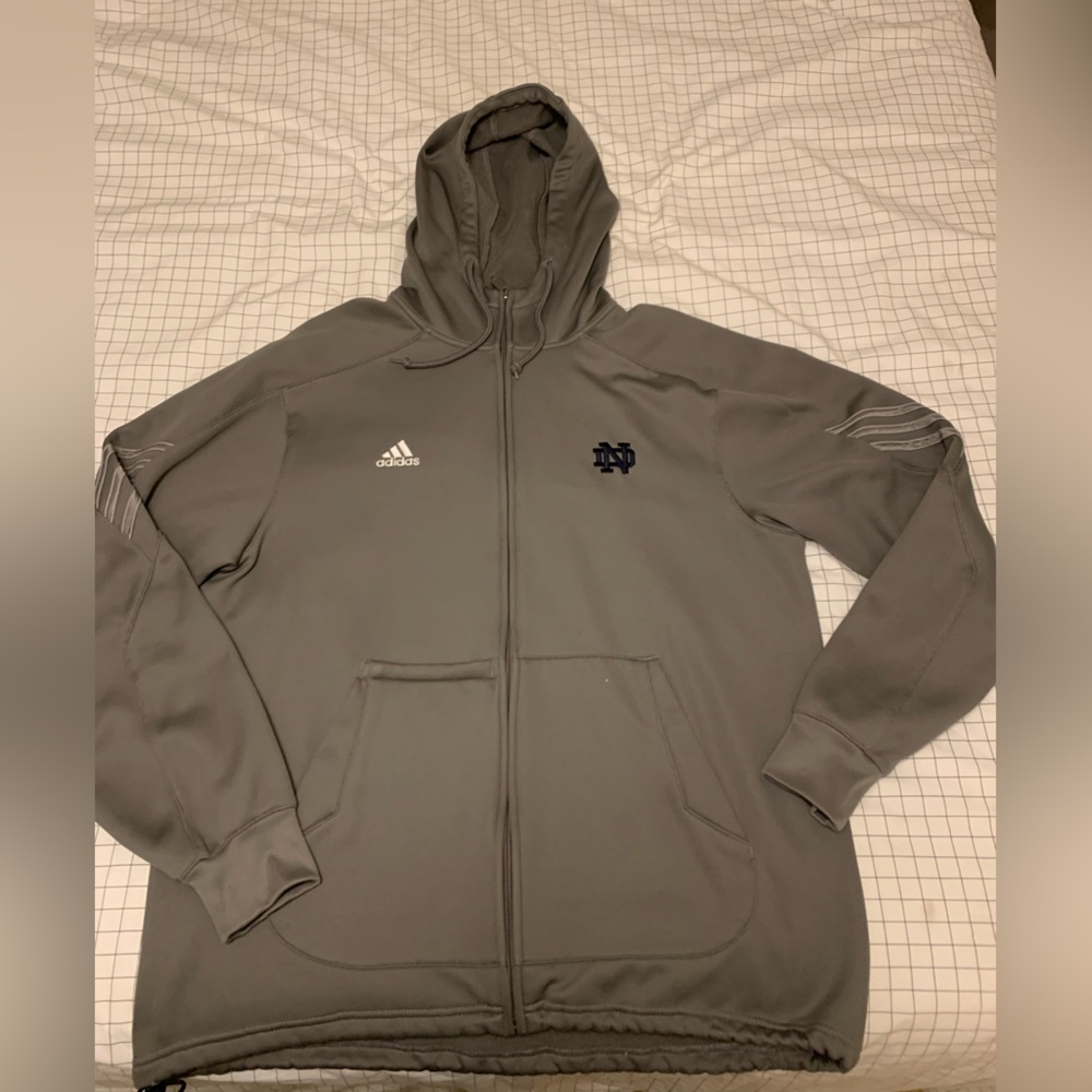 Adidas Climalite Notre Dame Zip-Up Sweatshirt
